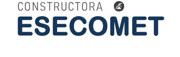 Logotipo azul oficial de Constructora Esecomet